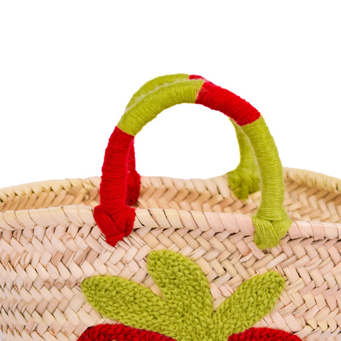 Handwoven Strawberry Basket – Cute Straw Tote