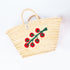 Tomato Stem Leaf Embroidered Basket - Handwoven Farmers’ Market Tote 🍅
