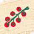 Tomato Stem Leaf Embroidered Basket - Handwoven Farmers’ Market Tote 🍅