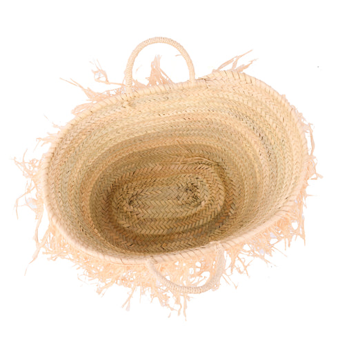Boho Fringed Raffia Tote – The Perfect Beach, Picnic & Vacation Getaway Bag