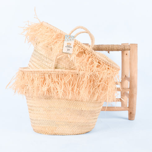 Boho Fringed Raffia Tote – The Perfect Beach, Picnic & Vacation Getaway Bag