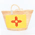 Stylish New Mexico Flag - Straw Basket with Vibrant Embroidery 🌵
