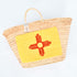Stylish New Mexico Flag - Straw Basket with Vibrant Embroidery 🌵