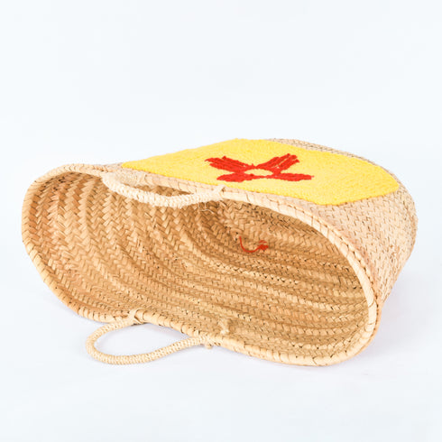 Stylish New Mexico Flag - Straw Basket with Vibrant Embroidery 🌵