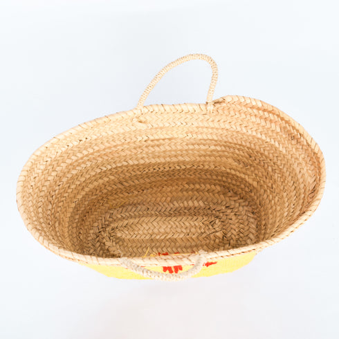 Stylish New Mexico Flag - Straw Basket with Vibrant Embroidery 🌵
