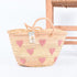 Sweet Hearts Embroidered Basket - Handwoven Love-Inspired Tote 💕