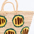 Hot Dogs Sandwiches Basket – Embroidered Straw Tote for Spring Picnics & Party Bars