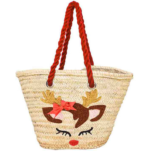 Santa's Straw Bag: Perfect Personalized Gift !