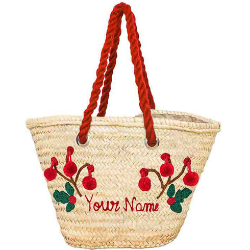 Santa's Straw Bag: Perfect Personalized Gift !