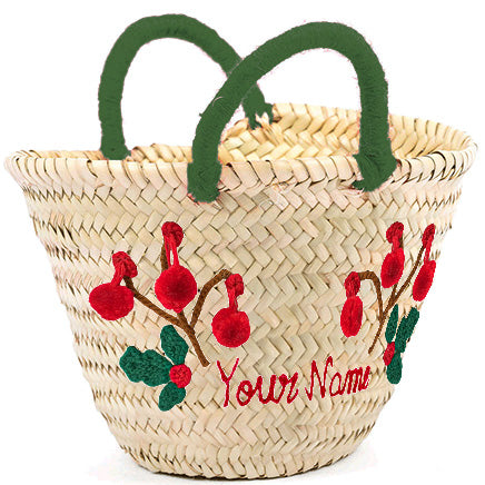 Santa's Straw Bag: Perfect Personalized Gift !