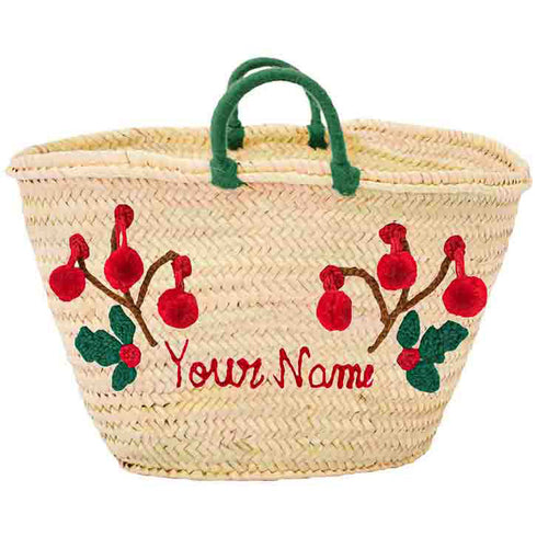 Santa's Straw Bag: Perfect Personalized Gift !