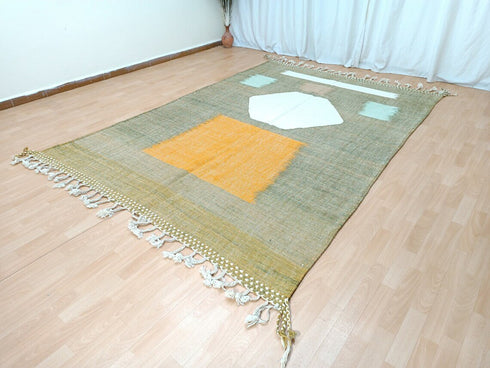 Kilim Area Rug - Handmade Moroccan Flatweave Berber Rug