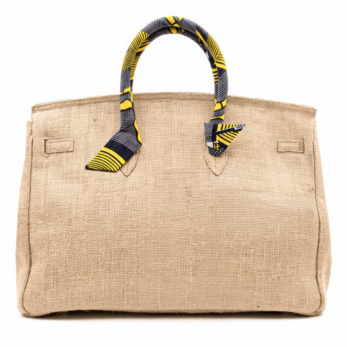 Large Jute Weekender Bag – Moroccan Travel Tote