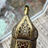 Large Moroccan Brass Lantern with Colorful Glass (CL 1012)