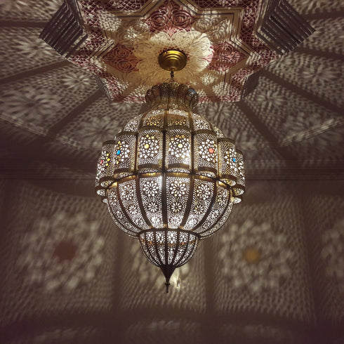 Large Moroccan Pendant Light, Moroccan Handmade Ceiling lamp (PL 1008)