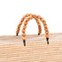 Large Raffia Tote Bag | Moroccan Beach Bag with Wooden Bead Handles
