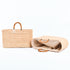 Large Raffia Tote Bag | Moroccan Beach Bag with Wooden Bead Handles