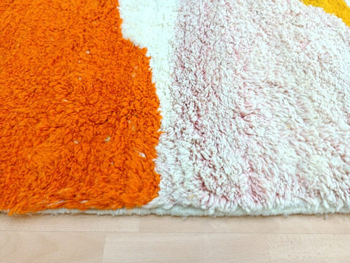 Large Moroccan Wool Rug - Modern Beni Ourain for Living Room