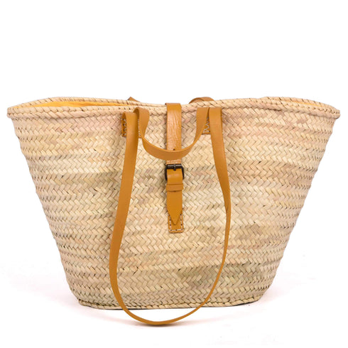 Yellow Large Beach bag - Handwoven