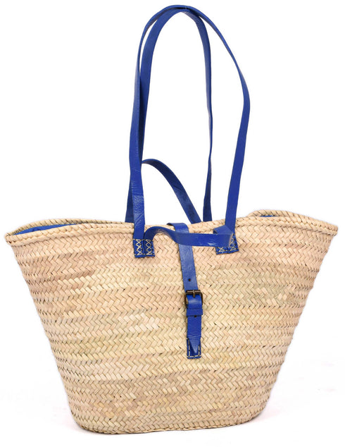 Blue Large Beach bag - Handwoven