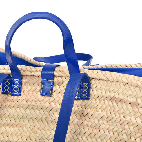 Blue Large Beach bag - Handwoven