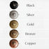 Color and finish panel for handmade brass lamps