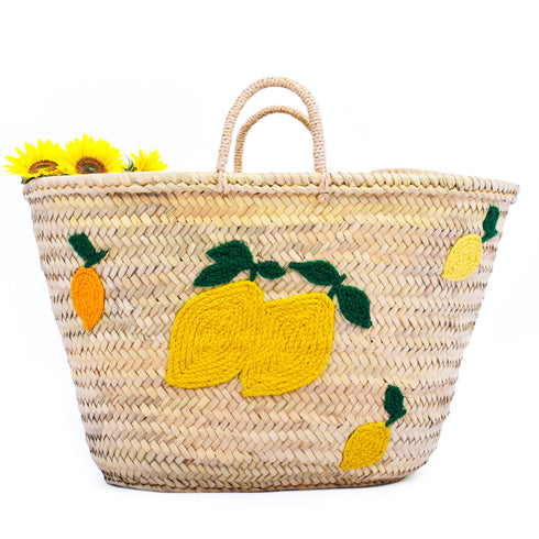 Lemon Beach Bag - Italian Tote Bag - Lemon Italy Tote