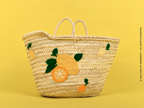 Lemon Beach Bag - Italian Tote Bag - Lemon Italy Tote