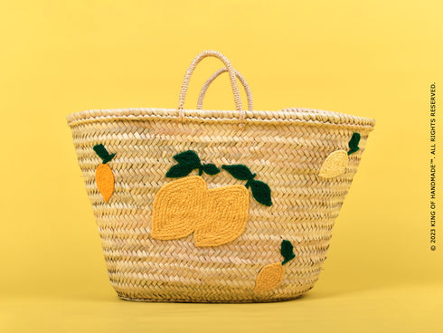 Lemon Beach Bag - Italian Tote Bag - Lemon Italy Tote