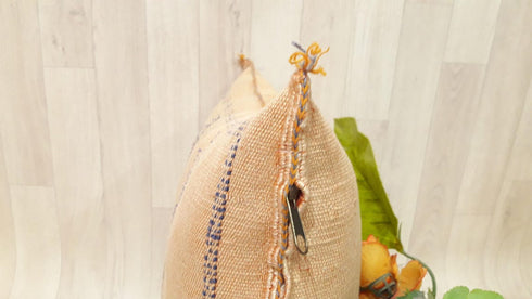 Light Orange Moroccan Cactus Silk Pillow Cover (SP 1001)