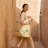 Lucky Shamrock Straw Bag – Embroidered Clover Tote for Spring & Lucky Days 🍀