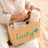 Lucky Shamrock Straw Bag – Embroidered Clover Tote for Spring & Lucky Days 🍀
