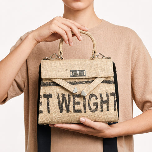 Handmade Jute Handbag | Luxury Woven Crossbody Purse