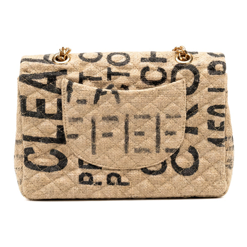 Large Jute Shoulder Bag – Quilted Natural Woven Purse