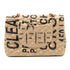 Large Jute Shoulder Bag – Quilted Natural Woven Purse