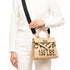 Luxury Printed Jute Kelly 25 Style Handbag | Handmade Woven Top Handle Crossbody Bag with Removable Strap
