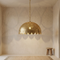 Handmade Moroccan Pendant Light – Brass Globe Dome