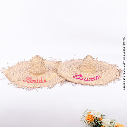 Straw Large Beach Hat - Moroccan Handmade Summer Hat