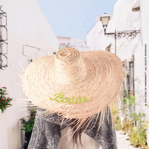 Straw Beach Hat - Moroccan Handmade Summer Hat