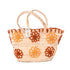 Floral Charm Straw Bag - Flowers Bloom Embroidery Picnic Tote