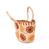 Floral Charm Straw Bag - Flowers Bloom Embroidery Picnic Tote