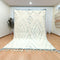 Minimalist Moroccan Beni Ourain Wool Rug | Custom Handmade