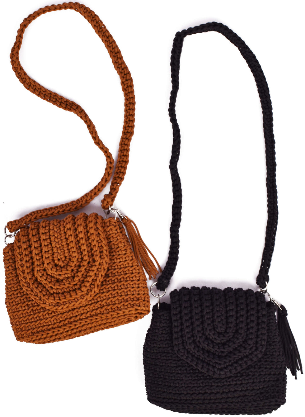 Crochet Tote Bag – Handwoven Boho Crossbody Purse