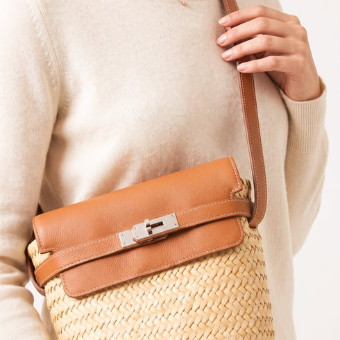 Moroccan Crossbody Bag with Leather Flap | Messenger Purse