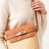Moroccan Crossbody Bag with Leather Flap | Messenger Purse
