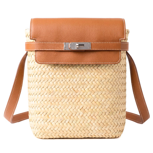 Moroccan Crossbody Bag with Leather Flap | Messenger Purse