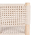 Moroccan Bar Stool with Braided White Kittan Seat
