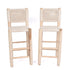 Moroccan Bar Stool with Braided White Kittan Seat