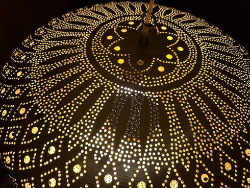 Moroccan Brass Pendant Light | Hand-Engraved Ceiling Lamp (PL 1057)