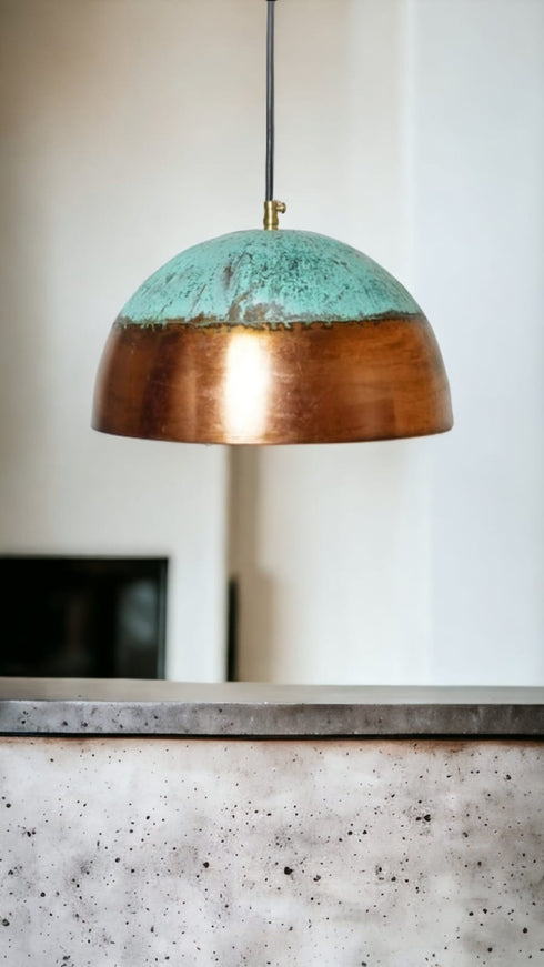 Moroccan Brass Pendant Light, Oxidized copper Farmhouse Pendant Light (PL 1004)
